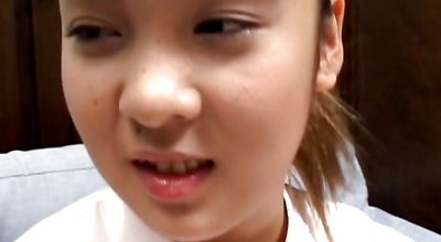 Engaging Uta Komori seduces a male with her perky ideal tits