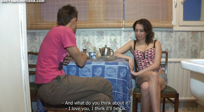 Sensual Misha is moaning softly as boyfriend licks her wet taco