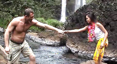 Striking eastern brunette maid is having casual sex with pussy tester she likes a lot