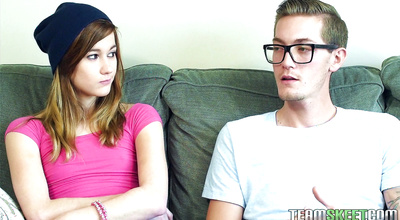 Admirable woman Alaina Dawson was sucking a huge python as deep as she could take it