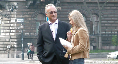 Cute teen minx Tiffany F is giving an excellenet blowjob to a lad she likes