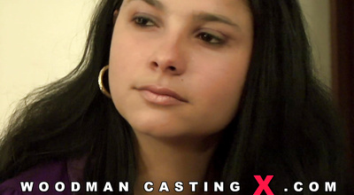 Hot-tempered brunette woman gladly lets her dude grope her