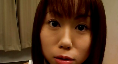 Dirty oriental Erina Kudou rides the lover's hard dick wildly