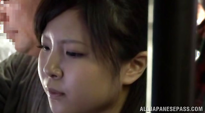 Enticing darling has passionate sex with man