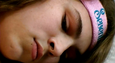 Enchanting barely legal Zoe enjoys lover's fat fuck stick