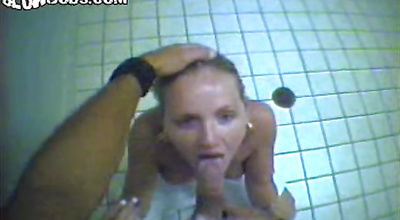 Divine teen bimbo Mattie enoys giving a charming oral-sex and handjob